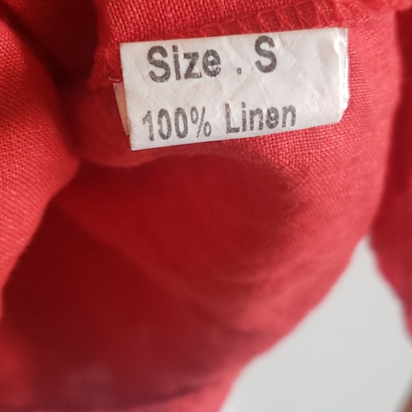 Linen Peplum Top - Picture 6 of 6